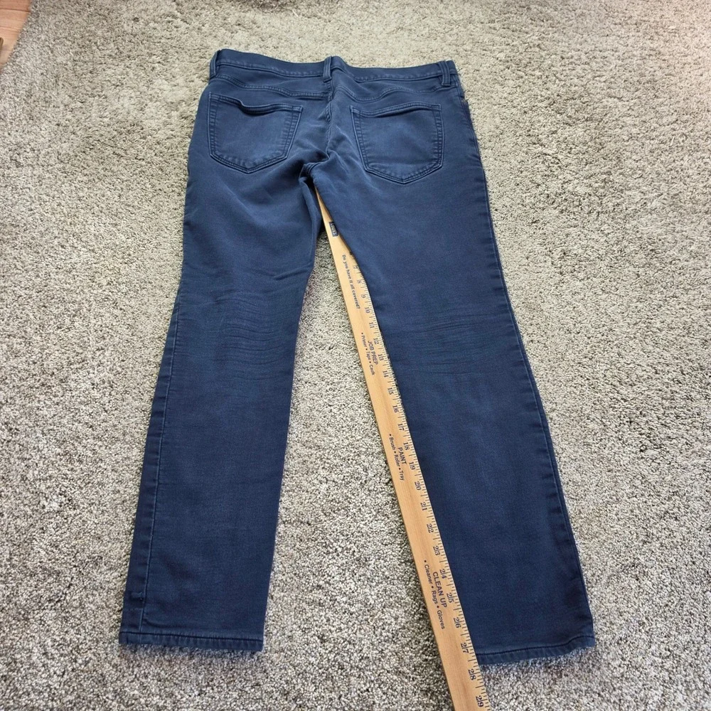 Banana Republic Traveler Skinny Pants Mens 32x30 Navy Blue Stretch Chino Jeans